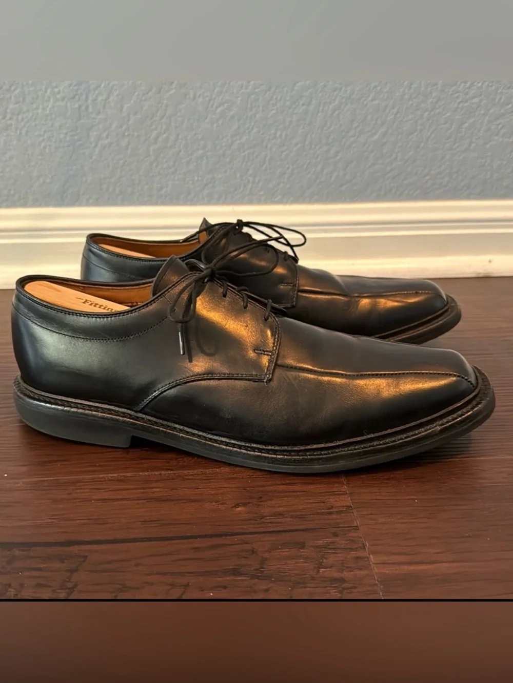 Allen Edmonds Warren Split Toe Derby Men's Size 10B Black Leather Lace Up Dress
